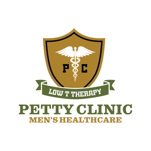 Petty Clinic mens healthcare logo on transparent background